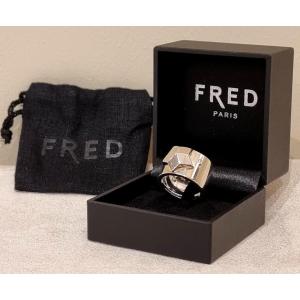 Fred Joaillier Ring  Model "lucifer" Silver Diamond