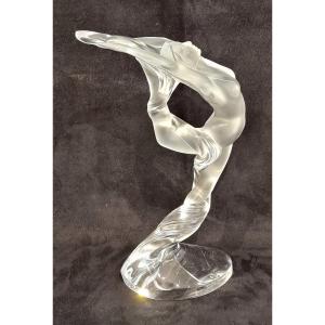 Lalique Crystal Acrobat Sculpture 2003