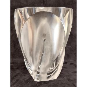 Marc Lalique Vase Ingrid Cristal Design 1970