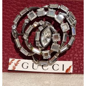 Gucci Crystal Brooch