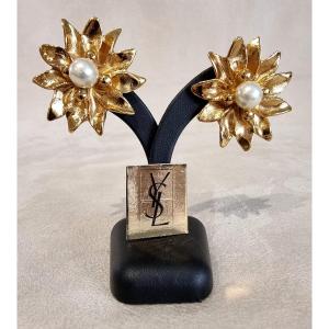 Ysl Yves Saint Laurent Pair Of Earrings