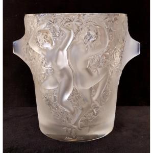 Marc Lalique Ganymede Crystal Champagne Bucket Circa 1970 