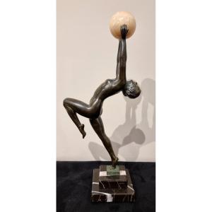 Max Le Verrier Sculpture Art Deco Model Game 