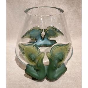 Lalique Antinéa Vase In Crystal 1975