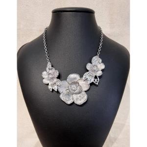 Chanel Camellia Necklace Titled Chanel