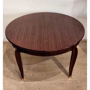 Jules Leleu Extendable Dining Table In Rosewood Veneer Circa 1940 