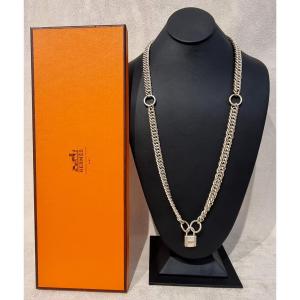 Hermès Kelly Vintage Necklace In 925 Sterling Silver 