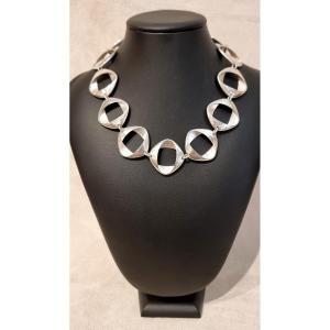 Georg Jensen Design Henning Koppel 925 Thousandths Silver Necklace Circa 1970