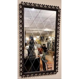 Wrought Iron Mirror Scrolls Circa 1945