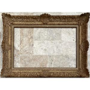 Rare Montparnasse Frame Rg Gault Wood Profile Stucco Dimension 30m French Frame