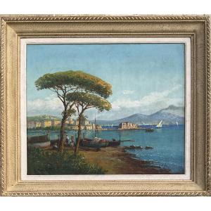 Vincent Manago Painting Landscape Southern Port Marine 1910/20 Saint Raphael 