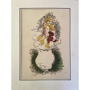 Georges Braque Original Lithograph Le Bouquet 1962 Arches Original Work