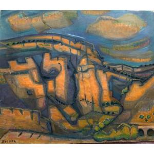 Provençal Mountains, Landscape By Georges Joseph Zelter XX