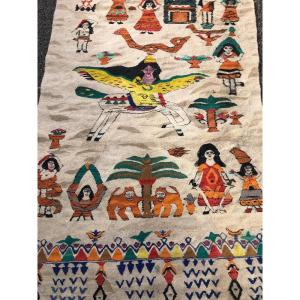 Rug With Bouraq Motifs Yemen Or Jordan Circa 20th Century