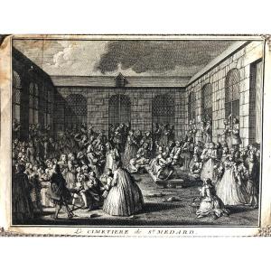 Jansenist Engraving The Convulsionaries Of St Médard 1727 By Bernard Picart