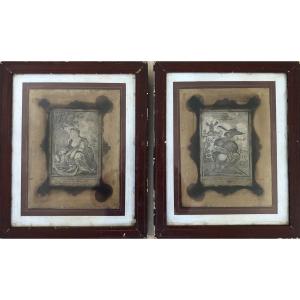 Pair Of Amusing 18th-century Engravings