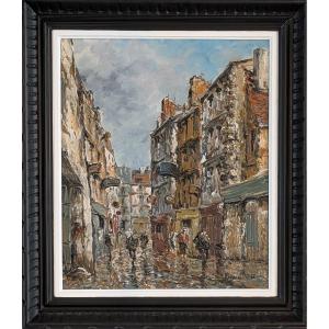 Raymond Besse (1899–1969) "rue Quincampoix, Old Paris"