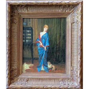 Lebruny - The Lady In The Kimono, After Frans Verhas