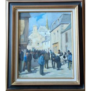Jean Marec (1901 - 1972) - Fair Day In Brittany