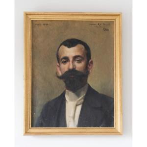 Paul Saïn (avignon, 1853-1908) Pair Of Portraits