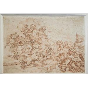 17th Century Italian School, Skirmish Scene