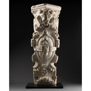 Architectural Element Representing A Lion - Italy - 17th Century