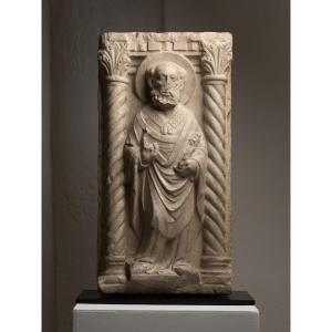 Bas-relief Depicting An Apostle – Italy, 15th Century