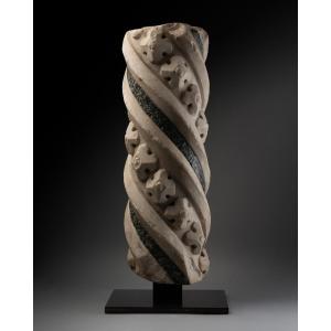 Twisted Marble Column – Italy – 14th Century