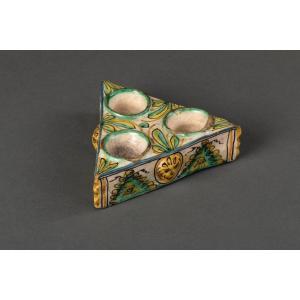 Talavera Earthenware Salt Shaker - Late 17th Century