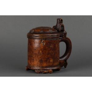 Birch Burl Mug - Scandinavia - Late Seventeenth Century