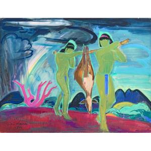André Maire (1898 - 1984) — Vietnam, Return From Hunting