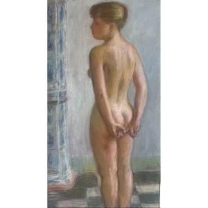 Pierre Deval (1897 - 1993) — Standing Nude With Hands Behind Her Back