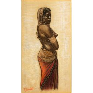 Gaston Suisse (1896 - 1988) — Swahili Woman In Profile