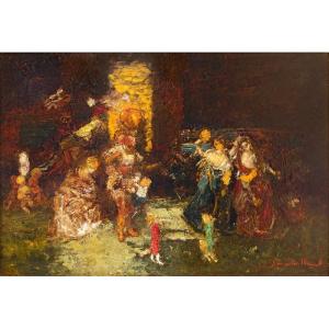 Adolphe Monticelli (1824 - 1886) — The Bohemians