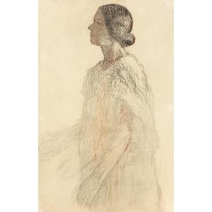 Henri Martin (1860 - 1943) — Standing Muse, Circa 1935