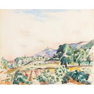 Henri Manguin (1874 - 1949) — Landscape Of Gassin, 1924