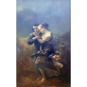 Octave Tassaert (1800 - 1874) — Gallant Scene