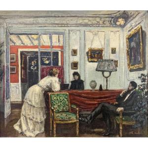 Albert André (1869 - 1954) — The Visit, Circa 1899