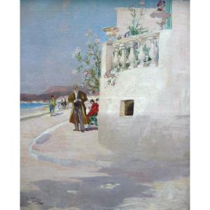 Raymond Allegre (1856 - 1933) — The Path Of Mourillon , Toulon