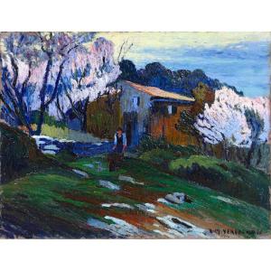  Louis Mathieu Verdilhan (1875 - 1928) — Cherry Trees In Blossom Near Allauch