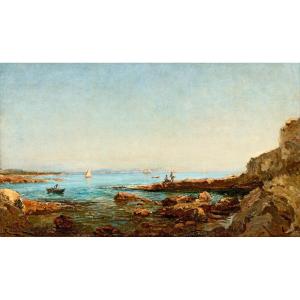  Raphael Ponson (1835 - 1904) — Seaside At Sausset Les Pins