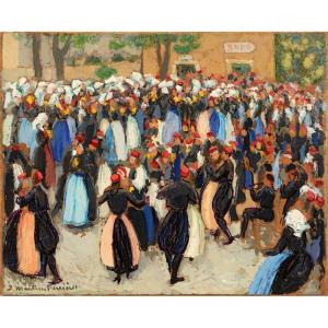 Jacques Martin Ferrières (1893 - 1972) — Konavle, Near Dubrovnik, Dances