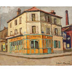 Jacques Martin Ferrières (1893 - 1972) — Paris, On A Square Called La Fine Fourchette
