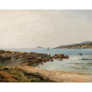 Raphael Ponson (1835 - 1904) — Rocks At Bandol