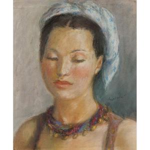 Pierre Deval (1897 - 1993) — Portrait Of Yolande