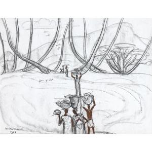 André Maire (1898 - 1984) — Antilles, Going To The Market, 1968