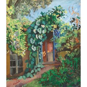 Alfred Lombard (1884 - 1973) — The Arbor In Autun, C. 1924