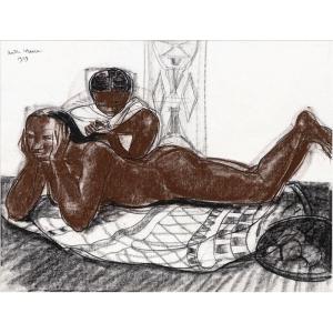 André Maire (1898 - 1984) — Madagascar, Two Reclining Women, 1959