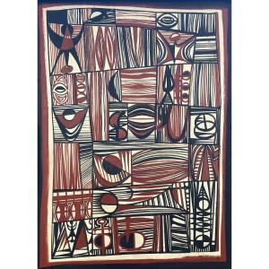 Georges-henri Pescadère (1915 - 2003) — Tapa-giogiesque, 1954