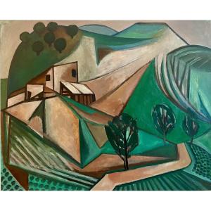 Georges-henri Pescadère (1915 - 2003) — "savacane Landscape Vi", July 1979